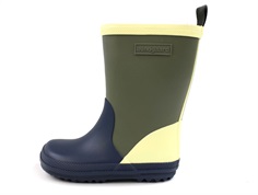 Bundgaard Charly rubber boot navy/yellow/green